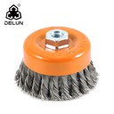 4 inch Twisted Kawat Kawat Sikat Jenis Tahan Tahan Tahan Tahan