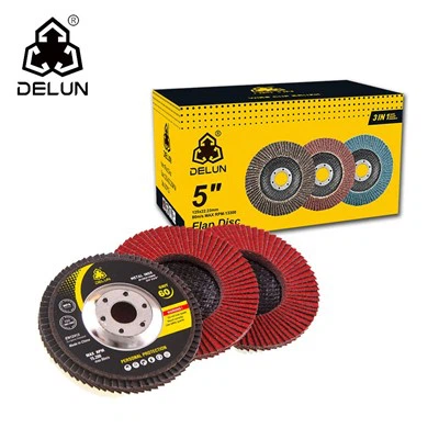 DELUN High-Quality Industrial 5 Inch Flap Disc