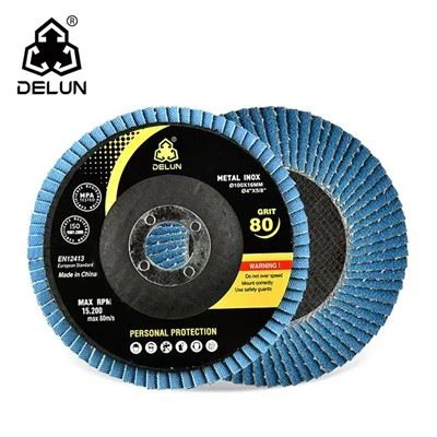 DELUN High-Quality Industrial 5 Inch Flap Disc
